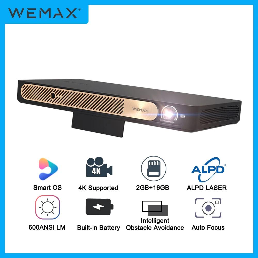 WEMAX Go  Ʈ ALPD  , 1080P, 4K ̴ ޴ 600 ANSI Ʈ OS, WiFi BT  ͸